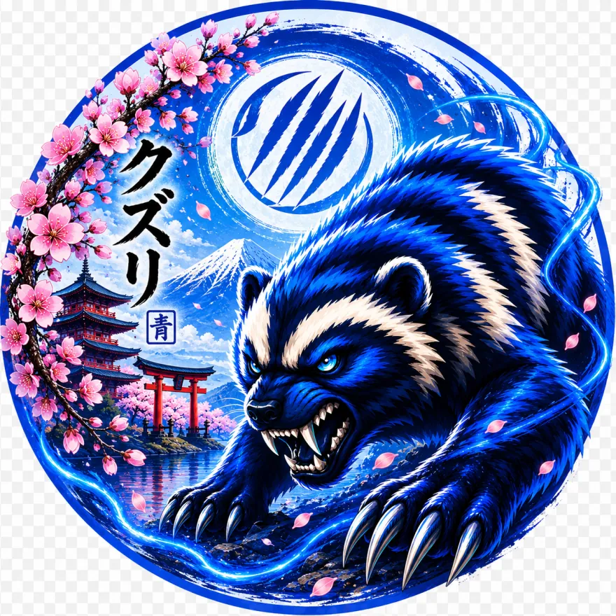 Kuzuri Ao Wolverine Artwork